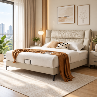 Ferlin Leather Bed Frame