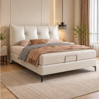 Naldren Leather Bed Frame