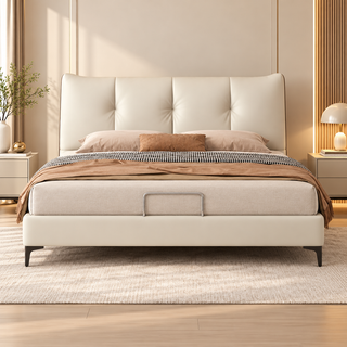 Naldren Leather Bed Frame