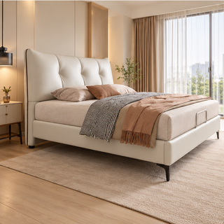 Naldren Leather Bed Frame