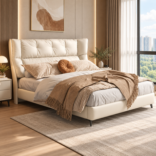 Cadrino Leather Bed Frame