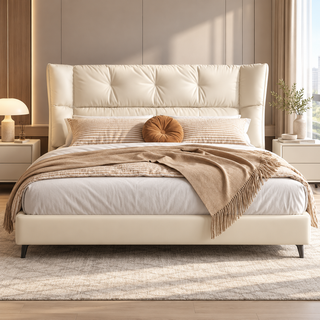 Cadrino Leather Bed Frame