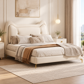 Mavrielle Faux Leather Bed Frame