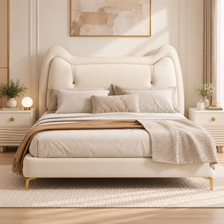 Mavrielle Faux Leather Bed Frame