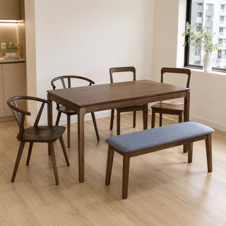Velvian Wooden Dining Set