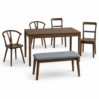 Velvian Wooden Dining Set