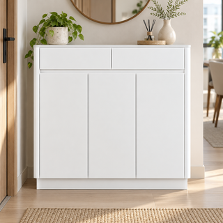 Harvella 3-Door Shoe Cabinet (105cm)
