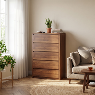 Damarion Wooden Chest of Drawer (5 Drawers)
