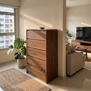Damarion Wooden Chest of Drawer (5 Drawers)