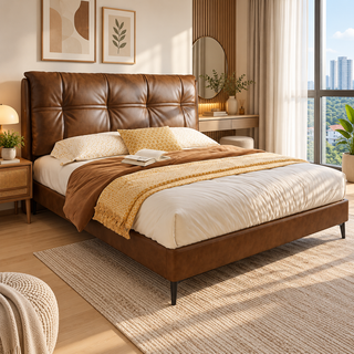 Darlisse Leather Bed Frame