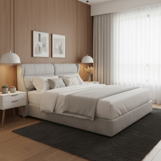 Klyne Fabric Bed Frame by Esteller (Pet Friendly & Easy Clean)