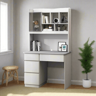 Megafurniture | Magnus Study Desk with Hutch (120cm) | Study Table