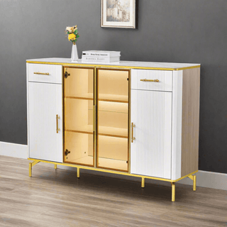 Megafurniture | Maurille II Buffet Hutch (140cm) | Sideboard