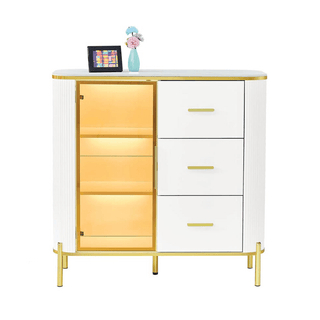 Megafurniture | Maurille White Buffet Hutch (100cm) | Sideboard