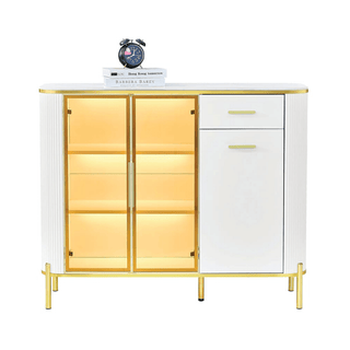Megafurniture | Maurille White Buffet Hutch (120cm) | Sideboard