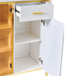 Megafurniture | Maurille White Buffet Hutch (120cm) | Sideboard