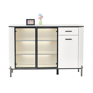 Megafurniture | Maurille White Buffet Hutch (140cm) | Sideboard