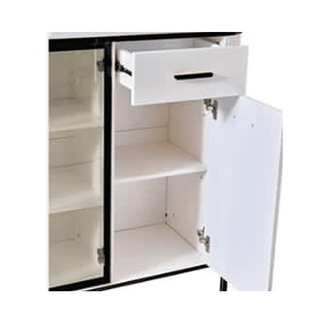 Megafurniture | Maurille White Buffet Hutch (140cm) | Sideboard