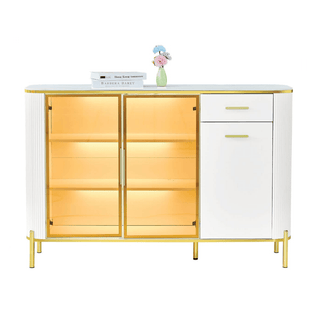 Megafurniture | Maurille White Buffet Hutch (140cm) | Sideboard