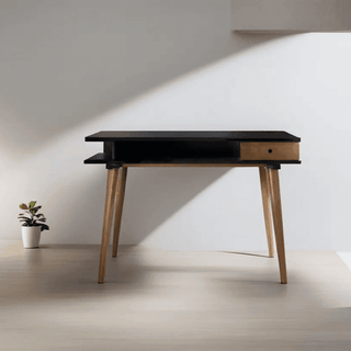 Megafurniture | Medora Black Wooden Study Table | Study Table