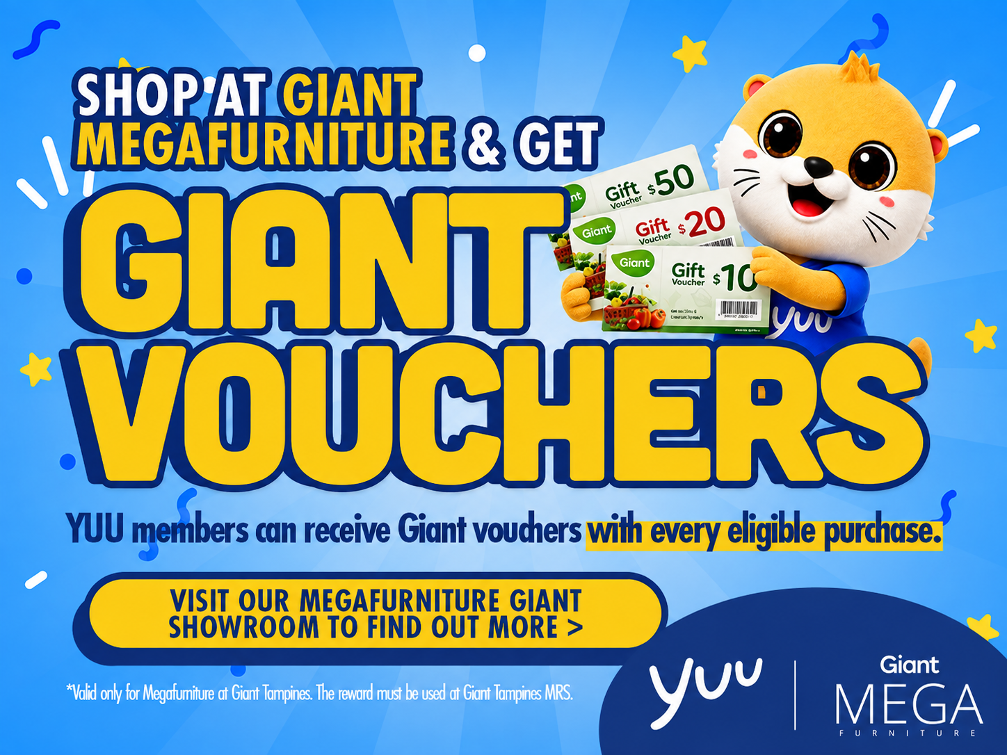 MegaFurniture Giant Tampines Showroom and YUU member promotion