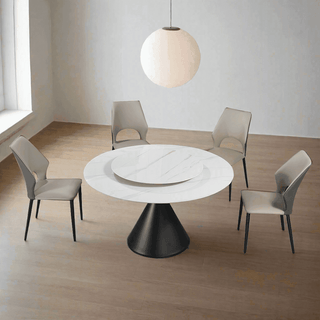 Megafurniture | Melody Sintered Stone Round Dining Table (With or Without Lazy Susan) | Dining Table