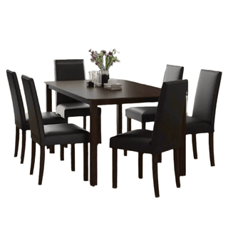 Megafurniture | Mireille II Wooden Dining Set (1+6) | Dining Set