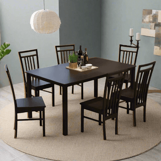 Megafurniture | Mireille III Wooden Dining Set (1+6) | Dining Set