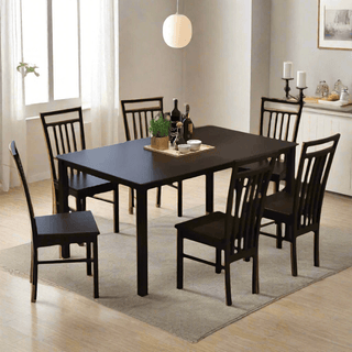 Megafurniture | Mireille III Wooden Dining Set (1+6) | Dining Set