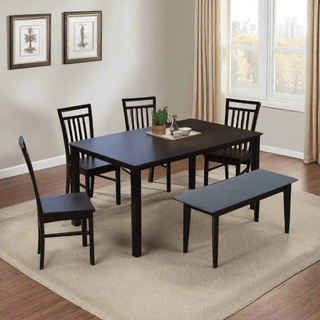 Megafurniture | Mireille Wooden Dining Set (1+4+1) | Dining Set