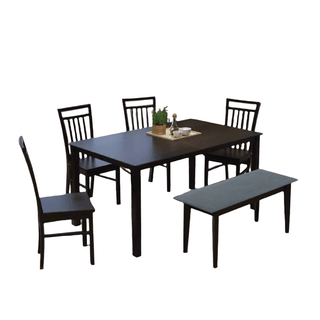 Megafurniture | Mireille Wooden Dining Set (1+4+1) | Dining Set