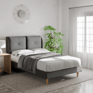 Megafurniture | Mohave Fabric Bed Frame (Water Repellent) | Bed