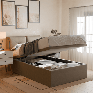 Megafurniture | Mohave Fabric Storage Bed (Water Repellent) | Storage Bed
