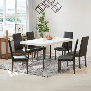 Megafurniture | Mordecai Marble Dining Set (1+6) | Dining Set
