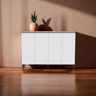 Megafurniture | Musto Sintered Stone 4 Door Shoe Cabinet | Shoe Cabinet