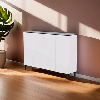 Megafurniture | Musto Sintered Stone 4 Door Shoe Cabinet | Shoe Cabinet