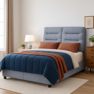 Gladious Grey Fabric Bed Frame