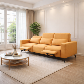 Shoalis Fabric Adjustable Legrest & Backrest Sofa by Esteller (Pet Friendly & Easy Clean)