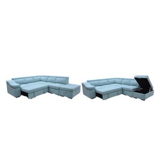 Gerard Corner Fabric Storage Sofa Bed