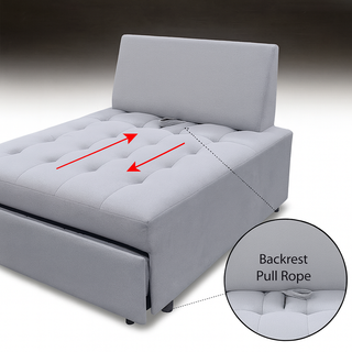 Delure Fabric Sofa Bed (83cm)