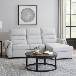 Jamesse Fabric Electric Recliner L-Shaped Sofa (Pet Friendly)