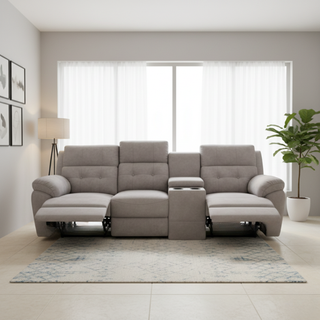 Soral Fabric Recliner Sofa by Esteller (Pet Friendly & Easy Clean)