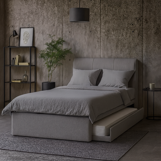 Princeton 3 In 1 Fabric Pull Out Bed Frame (Water Repellent)