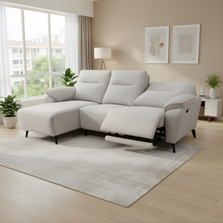 Ardyn Fabric Recliner L-Shaped Sofa by Esteller (Pet Friendly & Easy Clean)