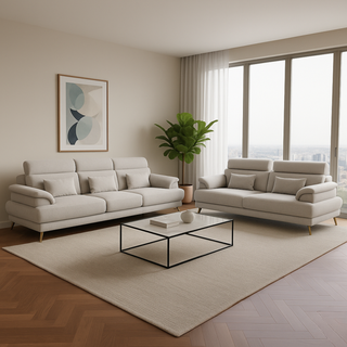 Lymor Fabric Adjustable Backrest & Headrest Sofa by Esteller