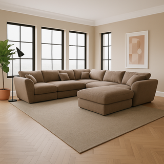 Korra Fabric Sectional Sofa by Esteller