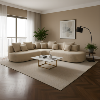 Oryx Fabric Corner Sofa (Sectional) by Esteller (Pet Friendly & Easy Clean)