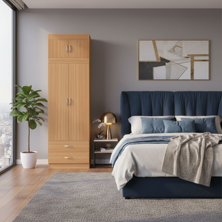 Quinton 2 Door Open Wardrobe with Top