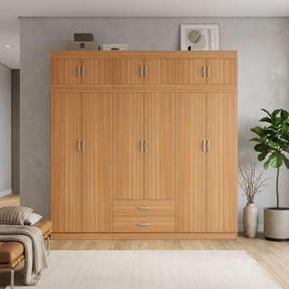 Quinton 6 Door Open Wardrobe with Top