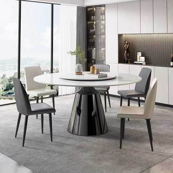 Neda Sintered Stone Round Dining Table – Megafurniture